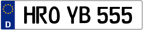 Trailer License Plate